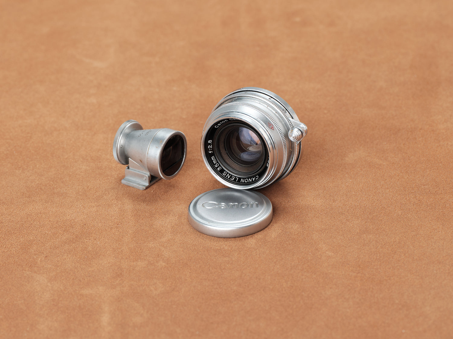 Canon Serenar E.P 35mm f/2.8 LTM, Viewfinder and Case